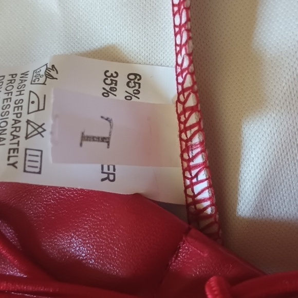 Lace up red pants. Unknown source. Size large.Good used condition, no flaws - Picture 11 of 14